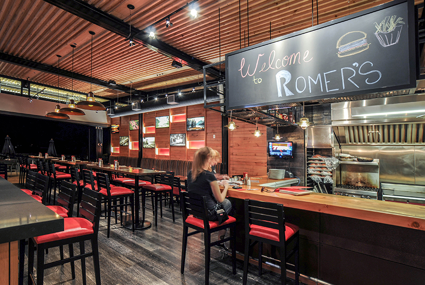 Romer’s Restaurant, at River District